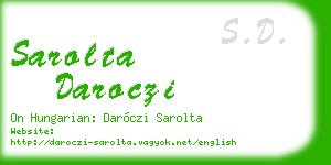 sarolta daroczi business card