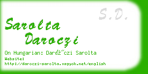 sarolta daroczi business card